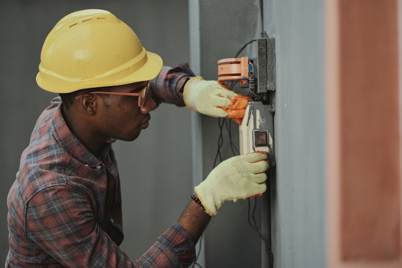FlowFix plumber working on a boiler installation